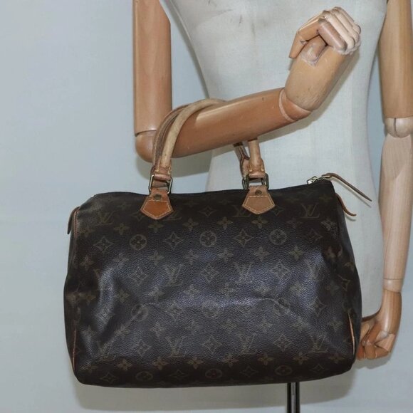 LOUIS VUITTON Monogram Speedy 30 Hand Bag M41526 LV Auth 137081 - Picture 3 of 16
